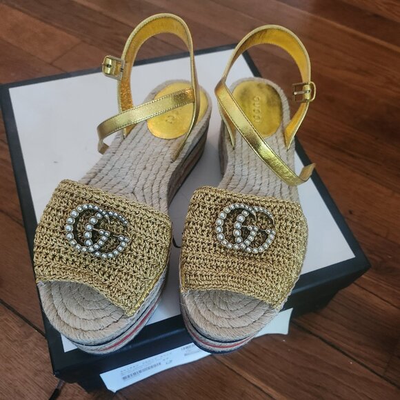 Gucci platform sandals - Picture 1 of 2